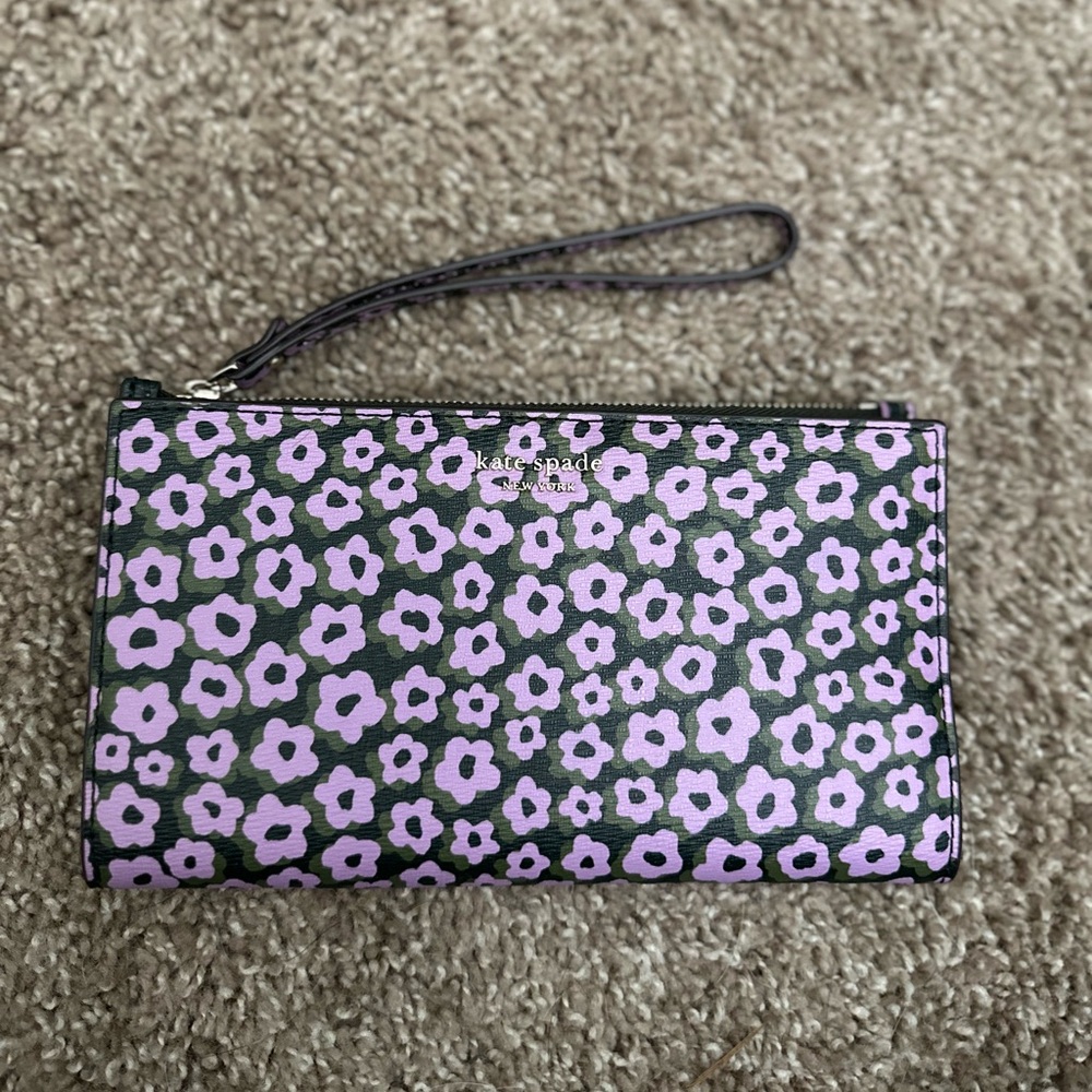 Kate Spade Large Continental Wristlet Sylvia Flair Flora Orchid Multi